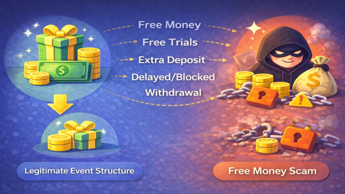 꽁머니 먹튀 유형 분석과 무료머니 이벤트 구조 이미지