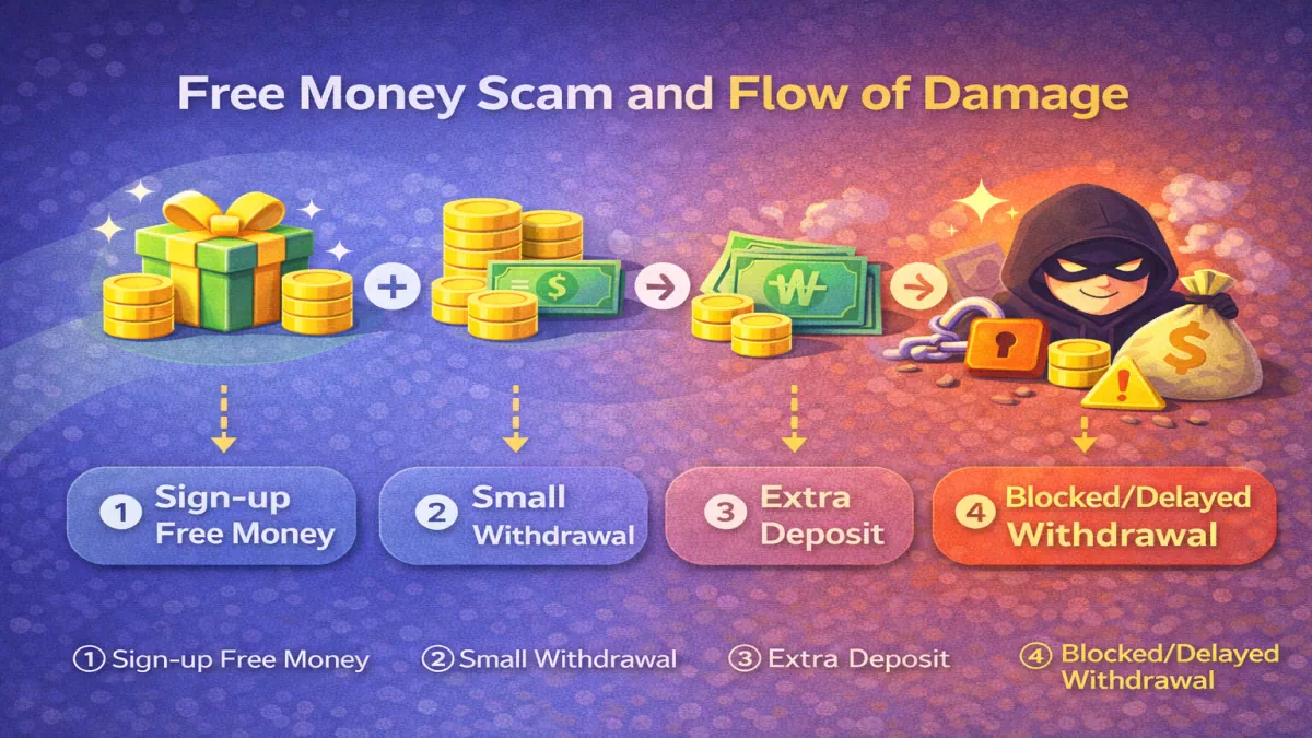 꽁머니 먹튀 사례와 피해 발생 흐름 분석 이미지