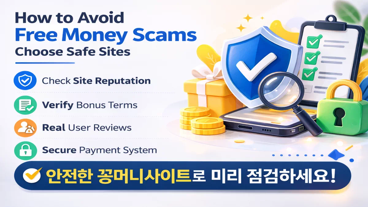 먹튀 예방 방법과 안전한 꽁머니 사이트 선택 기준 이미지
